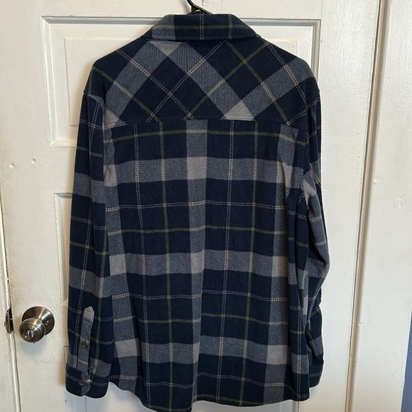 Freedom Foundry Mens Lightweight Plush Plaid Fleece Shirt - Picture 6 of 8